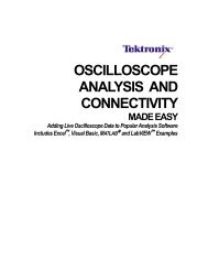Oscilloscope Analysis and Connectivity Made Easy - UCSB HEP