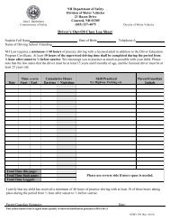 Driver's Out-Of-Class Log Sheet - Laconia School District