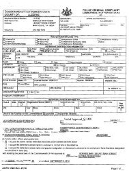 police criminal complaint