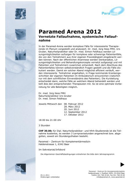 Paramed Arena 2012