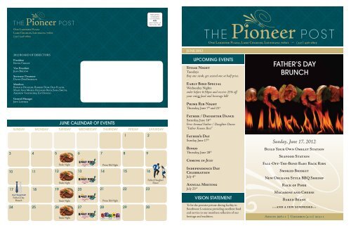 June 2012 - The Pioneer Club