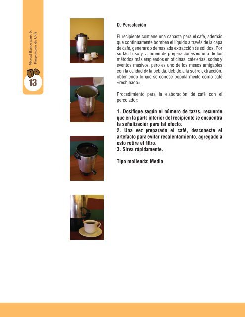 Manual BÃ¡sico para la PreparaciÃ³n de CafÃ© M.P.B. 01 Unidad de ...