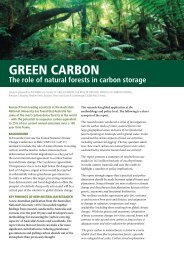 Green Carbon Report - The Wilderness Society