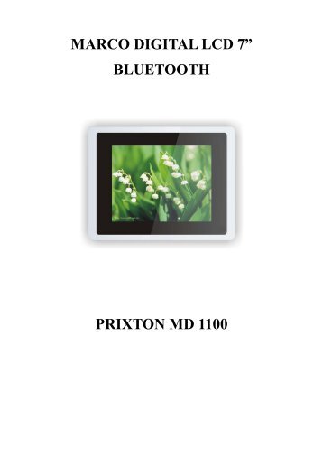 MARCO DIGITAL LCD 7â BLUETOOTH PRIXTON MD 1100