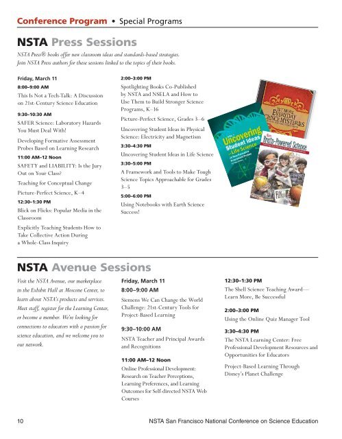 San Francisco Program, Vol. 2: Friday - National Science Teachers ...