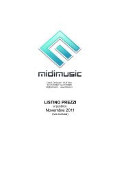 LISTINO PREZZI - Midi Music Srl