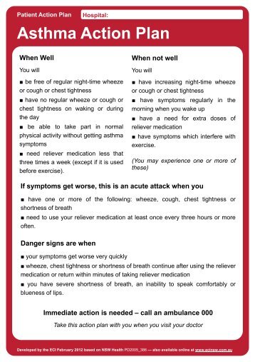 Asthma Action Plan