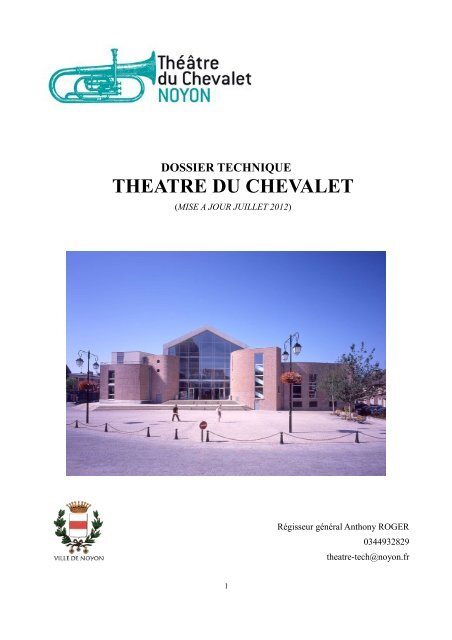 dossier technique theatre du chevalet - Ville de Noyon