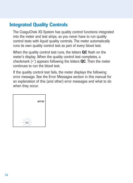 CoaguChekÂ® XS System