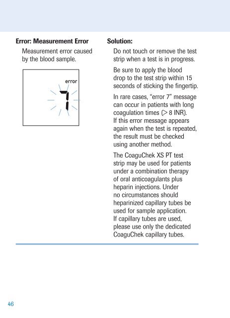 CoaguChekÂ® XS System