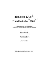 TrainController +Net - Freiwald Software