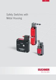 Safety Switches with Metal Housing - EUCHNER GmbH + Co. KG