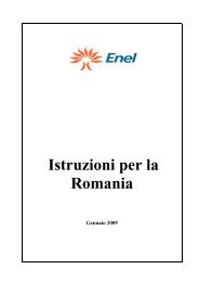 Istruzioni per la Romania - Fornitori - Enel