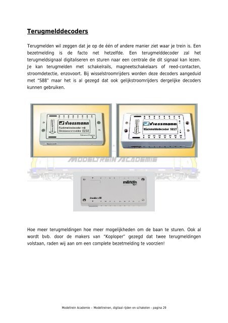 Digitaal rijden en schakelen