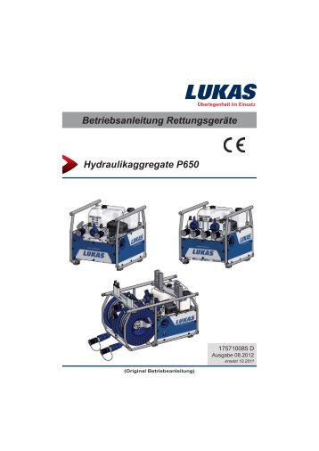 Hydraulikaggregate P650 - LUKAS Rettungstechnik