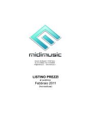 LISTINO PREZZI - Midi Music Srl