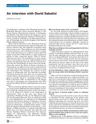 An interview with David Sabatini - Sabatini lab - MIT