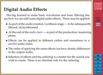 Basic Digital Audio Effects