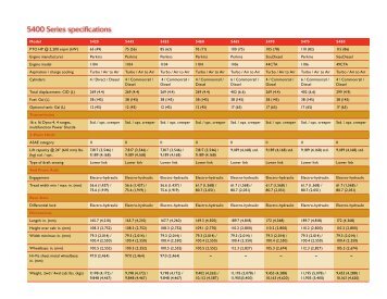 MF 5400 Series Spec Sheet - Massey Ferguson