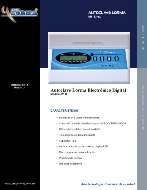 Autoclave LORMA ElectrÃ³nico Digital - promosa dental