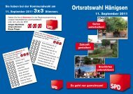 Ortsratswahl HÃ¤nigsen - SPD-Ortsverein Uetze