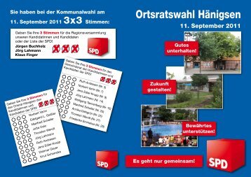 Ortsratswahl HÃ¤nigsen - SPD-Ortsverein Uetze