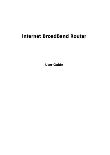 Internet Broadband Router