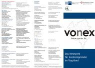 Das Netzwerk für Existenzgründer im Vogtland www.vonex.de