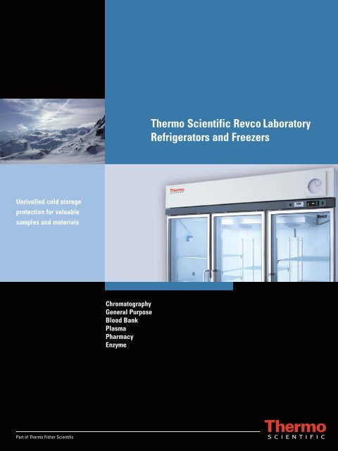 Thermo Scientific Revco Laboratory Refrigerators and ... - Medical