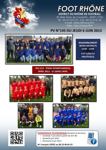 PV NÂ°145 DU JEUDI 6 JUIN 2013