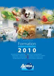 Catalogue ADRIA des formation agroalimentaires 2010 - Bretagne ...