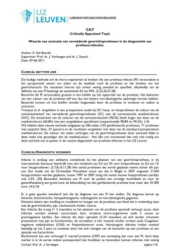 Laboratorium benaming: - UZ Leuven