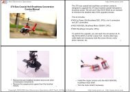 370 Size Coaxial Heli Brushless Conversion Combo Manual - Lipoly