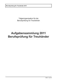 Prüfungsaufgaben 2011 - treuhandbranche.ch