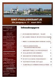 februari 2013 editie - Sint-Paulusparochie