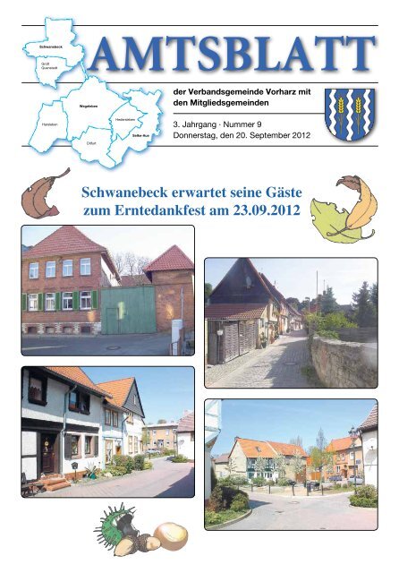 Amtsblatt - Verbandsgemeinde Vorharz