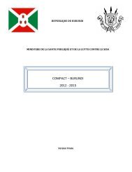 COMPACT â BURUNDI 2012 - 2015 - International Health Partnership