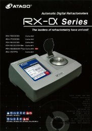 Page 1 @PATAGCJÂ® Automatic Digital Refractometers @X-CX ...