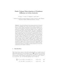 Finite Volume Discretization of Nonlinear Diffusion in Li-Ion batteries