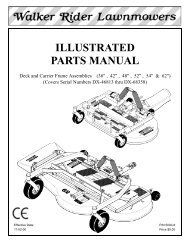 ILLUSTRATED PARTS MANUAL - Walker Mowers