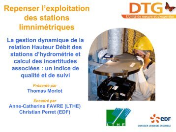 Gestion dynamique de la relation Hauteur-Débit des stations ... - LTHE