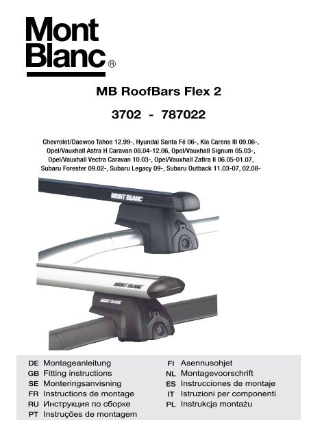 MB RoofBars Flex 2 3702 - 787022