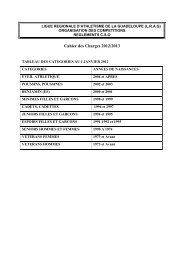 LIGUE REGIONALE D'ATHLETISME DE LA GUADELOUPE (L