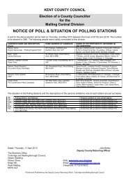 Notice of Poll - Tonbridge and Malling Borough Council
