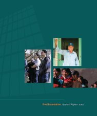 Ford Foundation Annual Report 2003