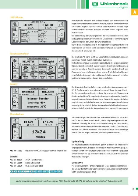 Track-Control Das Gleisbildstellpult mit dem Stecksystem - Uhlenbrock