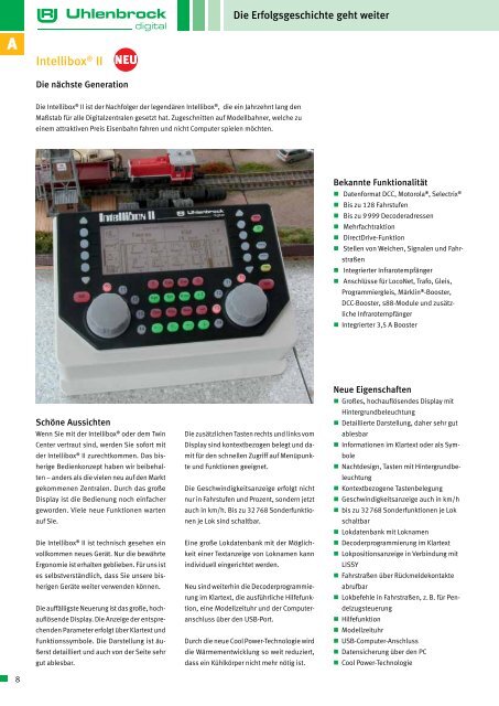 Track-Control Das Gleisbildstellpult mit dem Stecksystem - Uhlenbrock