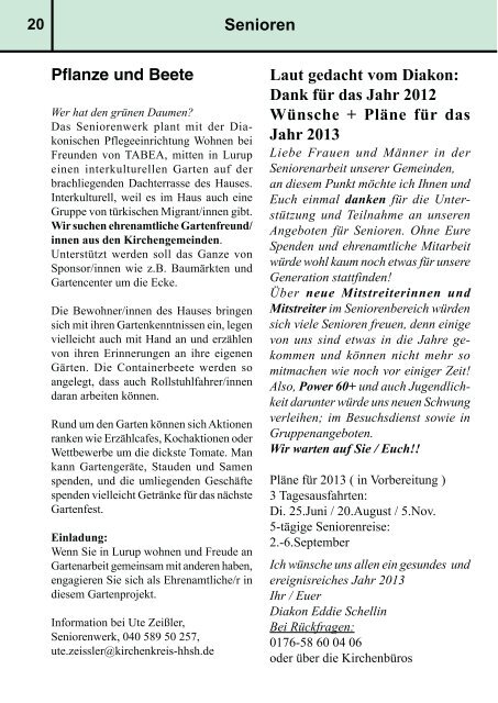 GehLos - Ausgabe MÃ¤rz 2013 - Mai 2013 - Lurob.de