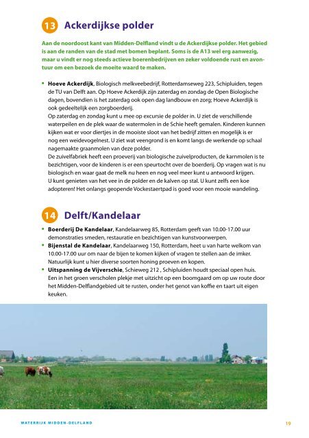 MIDDEN-DELFLAND DAG - Midden-Delfland Vereniging