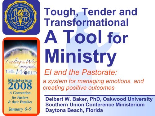 Emotional Intelligence & the Pastorate: "A Tool for Ministry"